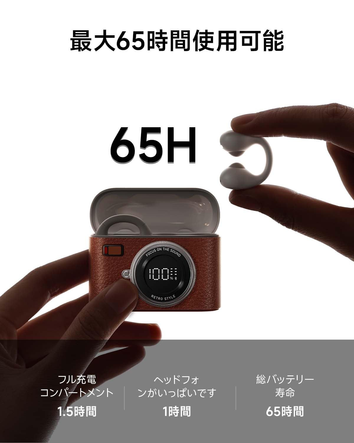 Amazon.co.jp: 【2024新設計 イヤーカフ型 イヤホン Bluetooth5